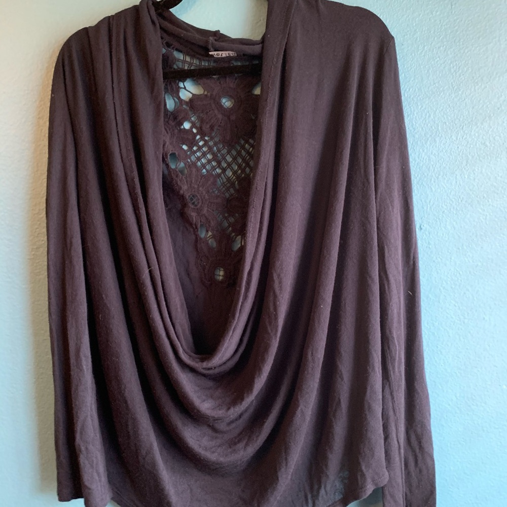 Drape front top